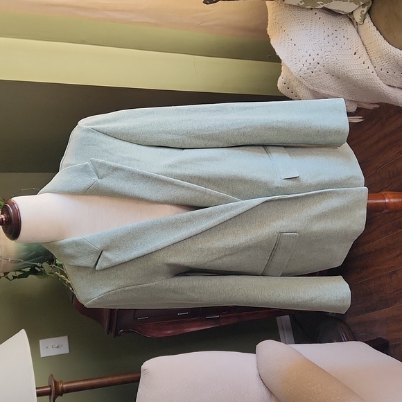 Topshop Jackets & Blazers - Brand New Topshop Light Green Jacket-Size 10​​​​​​​